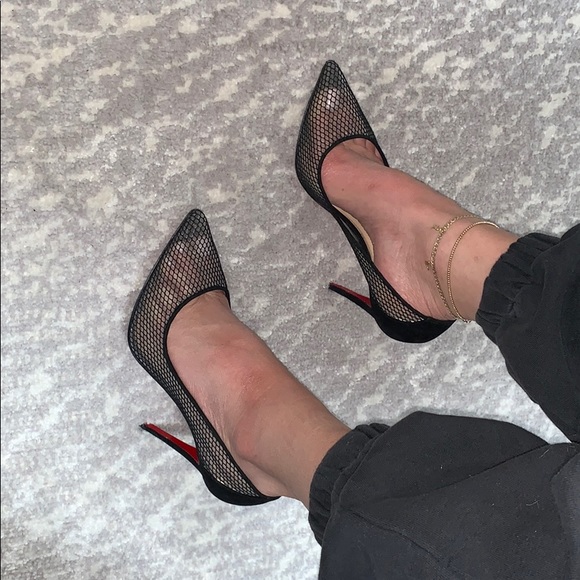 Christian Louboutin Shoes - SOLD Christian Louboutin net pumps